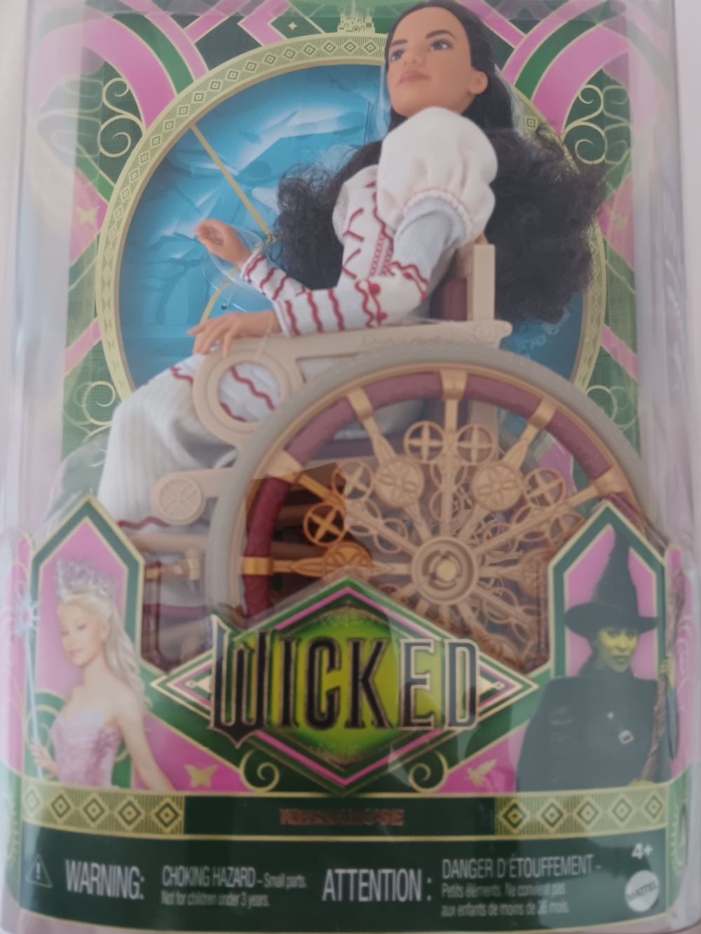 Wicked Collectible Doll with Pink & Gold Wheelchair - Branded
